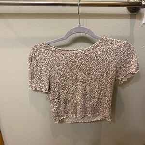 cheetah print top